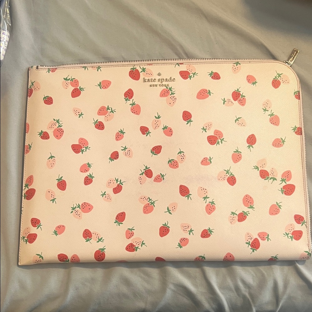 Kate Spade Pink Strawberry computer case